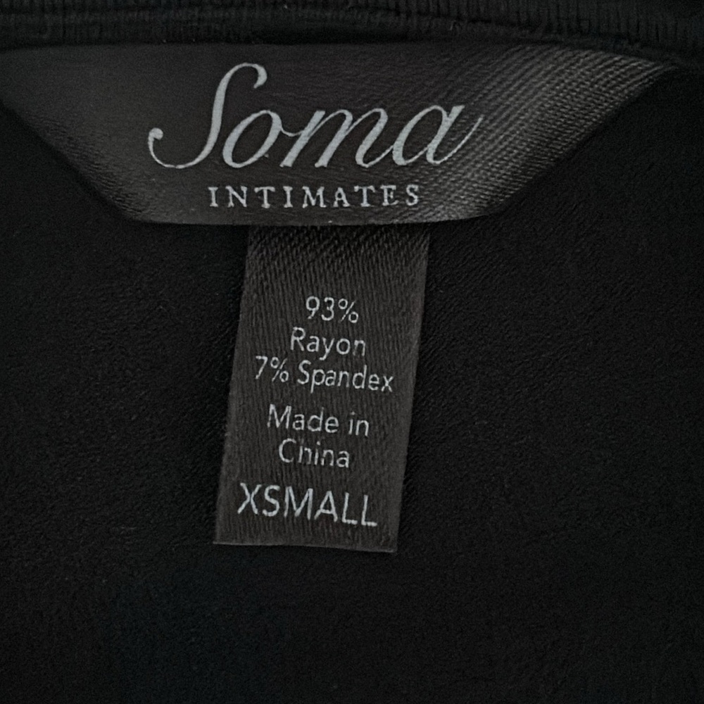 SOMA Faux Wrap Dress Black Size XS Women’s Soft, Stretch Casual - Picture 8 of 11